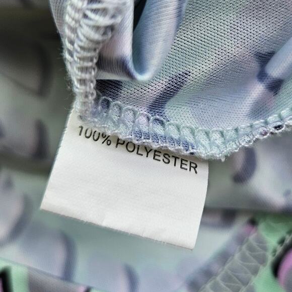 Pit Viper T Flex Tech Soft Stretch T Shirt Womens Size XS Dino Print High Low - Picture 12 of 14